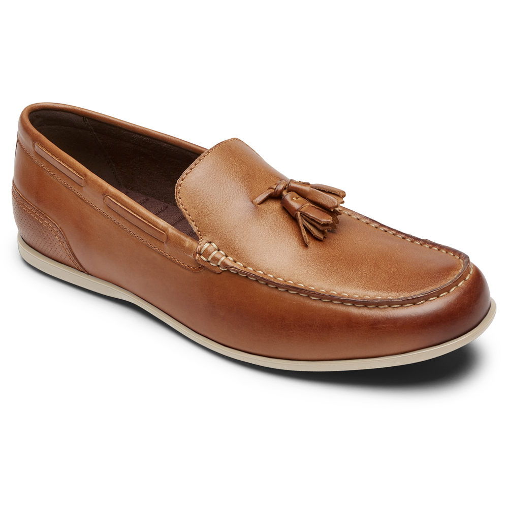 Rockport Loafers For Mens Brown - Malcom Tassel - IH3157294